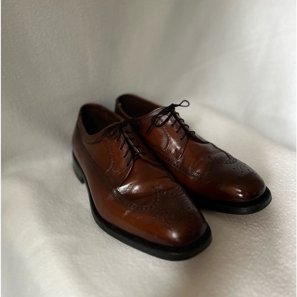 Florsheim Flexibles Size 9 Men’s Brown Leather Oxford Style Shoes - Picture 9 of 16